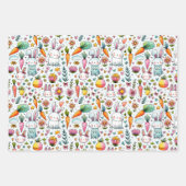 Osterfarben Geschenkpapier Set (Vorderseite)