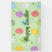 Osterfarbene Eier Festlich Banner (Vertikal)