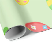 Osterfarbene Eier Festlich Geschenkpapier (Rolleneckpunkt)