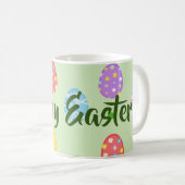 Osterfarbene Eier Festlich Kaffeetasse (VorderseiteRechts)