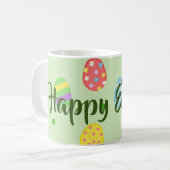 Osterfarbene Eier Festlich Kaffeetasse (Vorderseite Links)
