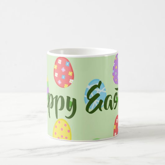 Osterfarbene Eier Festlich Kaffeetasse (Mittel)