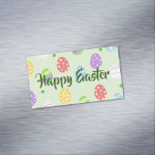 Osterfarbene Eier Festlich Magnetische Visitenkarte (Beispiel)