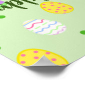 Osterfarbene Eier Festlich Poster (Ecke)