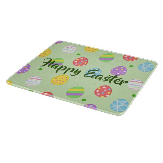 Osterfarbene Eier Festlich Schneidebrett (Ecke)