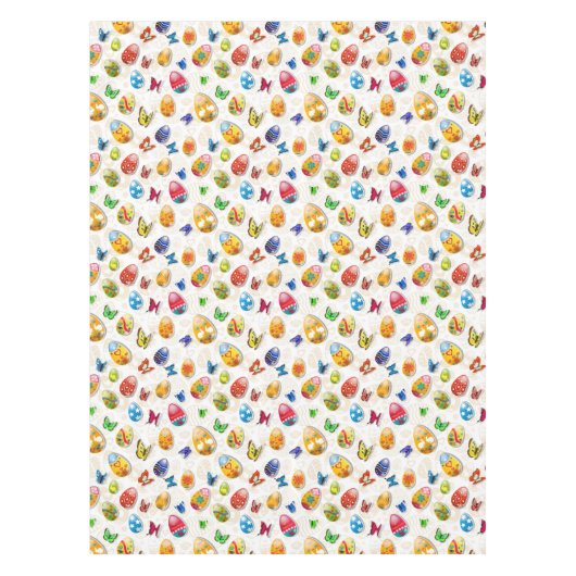 Osterfarbene Eier Tischdecke (Vorderseite)