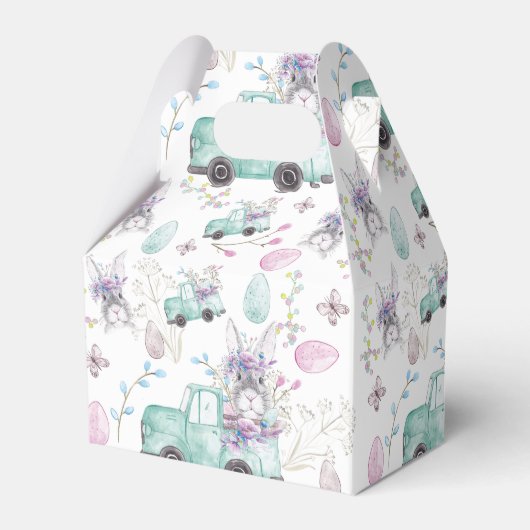 Osterfarbene Elemente Geschenkschachtel (Rückseite)