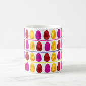 Osterfarbene glückliche Ostereier Ostern Kaffeetasse (Mittel)