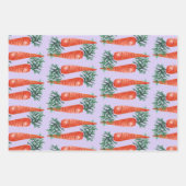 Osterfarbene Karotten farbenfrohe Frühlingssonne Geschenkpapier Set (Vorderseite 3)