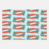 Osterfarbene Karotten farbenfrohe Frühlingssonne Geschenkpapier Set (Vorderseite 2)