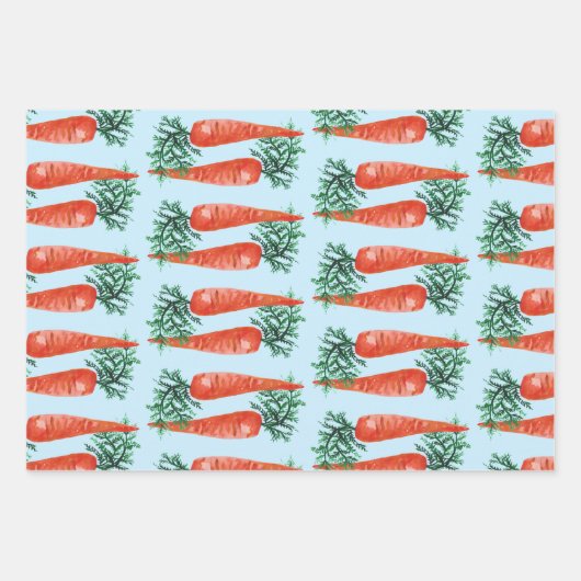 Osterfarbene Karotten farbenfrohe Frühlingssonne Geschenkpapier Set (Vorderseite 2)