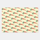 Osterfarbene Karotten farbenfrohe Frühlingssonne Geschenkpapier Set (Vorderseite 3)