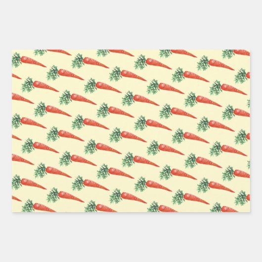 Osterfarbene Karotten farbenfrohe Frühlingssonne Geschenkpapier Set (Vorderseite 3)