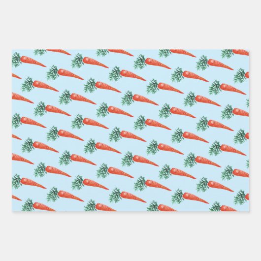 Osterfarbene Karotten farbenfrohe Frühlingssonne Geschenkpapier Set (Vorderseite 2)