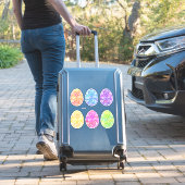 Osterfarbene Kreuzeier Aufkleber (Koffer Insitu)