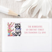 Osterfarbener Raccoon - Eier und Blume - (Insitu)