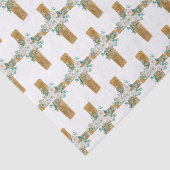 Osterfarbenes Blumenkreuz Seidenpapier (Ausschnitt)