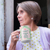 Osterfarbenes Foto Pastellfarben Rosa und grüne Fl Kaffeetasse
