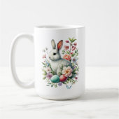 Osterfarbengeblasen, Eier & Blume Kaffeetasse (Links)