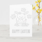 Osterfarbenkarte für Kinder Karte (Gelbe Blume)