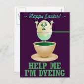 Osterfärbung Feiertagspostkarte (Vorne/Hinten)