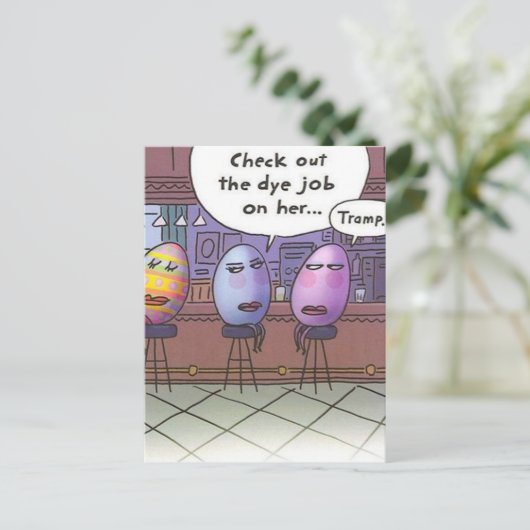 Osterfärbung Feiertagspostkarte (Stehend Vorderseite)