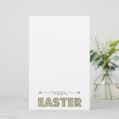 Osterfeder Gelbminzgrün, einfach Briefpapier (Stehend Vorderseite)