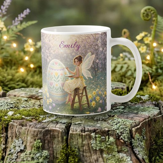 Osterfeen-Malerei-Ei Frühjahrsname Kaffeetasse