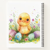 Osterfeier 2024, Individuelle Name Ostereier Notizblock (Rückseite)