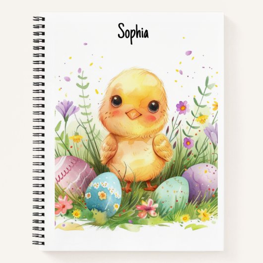 Osterfeier 2024, Individuelle Name Ostereier Notizblock (Vorderseite)