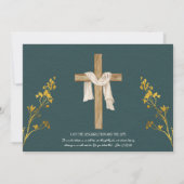 Osterfeier, Brunch, traditionell katholisch Einladung (Rückseite)