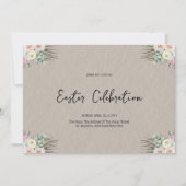 Osterfeier, Brunch, traditionell katholisch Einladung (Vorderseite)