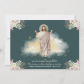 Osterfeier, Brunch, traditionell katholisch Einladung (Rückseite)