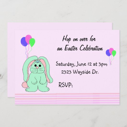 Osterfeier Einladung (Vorne/Hinten)