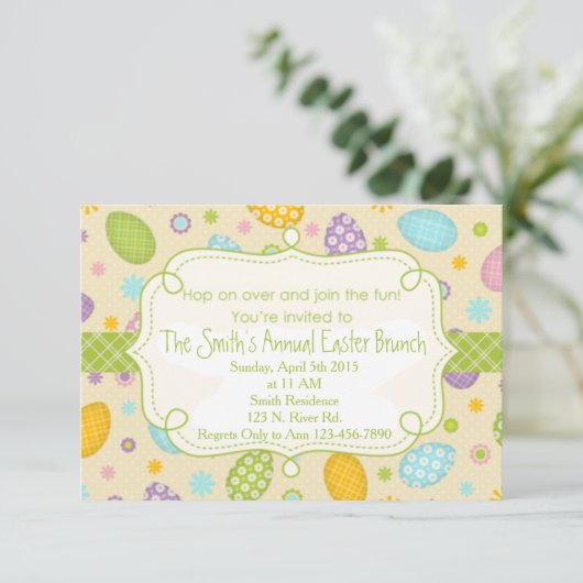 Osterfeier Einladung (Stehend Vorderseite)