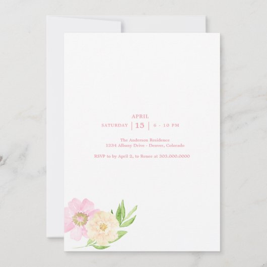 Osterfeier Einladung (Rückseite)