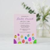 Osterfeier Einladungspostkarte (Stehend Vorderseite)