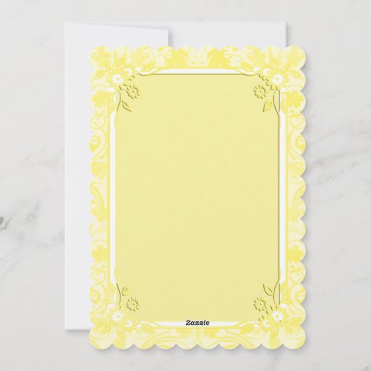 Osterfeier Feiertagskarte (Rückseite)