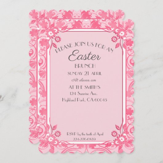 Osterfeier Feiertagskarte (Vorne/Hinten)