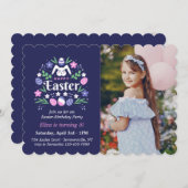 Osterfeier Foto Einladung (Vorne/Hinten)