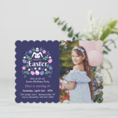 Osterfeier Foto Einladung (Stehend Vorderseite)