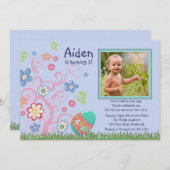 Osterfeier Foto Geburtstagsparty Einladung (Vorne/Hinten)