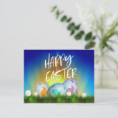 Osterfeier - glückliche Osterfeier Postkarte (Stehend Vorderseite)