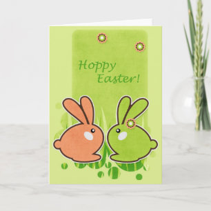 Osterfeier! Grußkarte mit den OsterBunnies Feiertagskarte