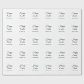 Osterfeier hinzufügen QR Foto glücklich Oster Geschenkpapier (Flach)