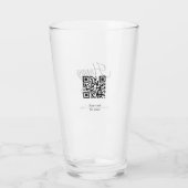 Osterfeier hinzufügen QR Foto glücklich Oster Glas (Rückseite)