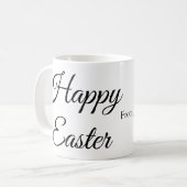 Osterfeier hinzufügen QR Foto glücklich Oster Kaffeetasse (Vorderseite Links)