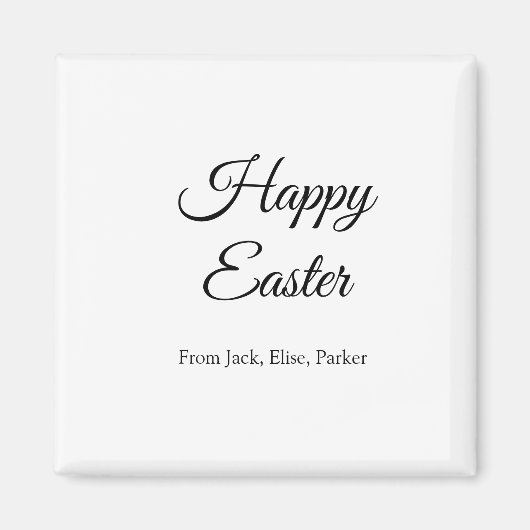 Osterfeier hinzufügen QR Foto glücklich Oster Magnet (Vorne)