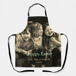 Osterfeier hinzufügen QR Foto glücklich Oster Schürze