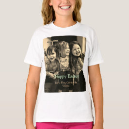 Osterfeier hinzufügen QR Foto glücklich Oster T-Shirt